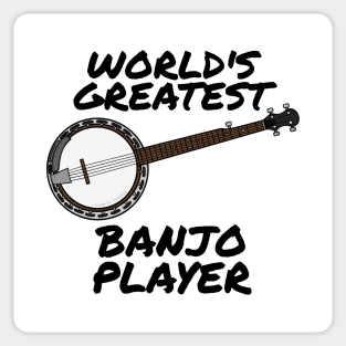 World's Greatest Banjo Player Country Musician Funny Sticker